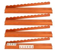 Generico Supporto Mahjong,4 Pezzi Vassoio in Legno Magnetico per Tasselli,Portatessere Per Tessere Di Mahjong - Adatto a Casa, Viaggio, Natale, Giochi, Principianti, Divertimento, Tavolo da Biliardo