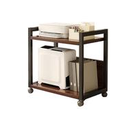 Generico Supporto Multimediale AV, Ripiano Porta Stampante Da Pavimento, Staffa Audio Mobile, For Casa/ufficio/teatro, Facile Installare(Black,60x51x40cm)