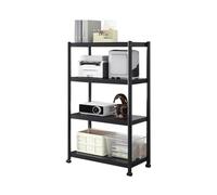 Generico Supporto Multimediale AV, Ripiano Portaoggetti Mobile A 4 Livelli, Staffa Da Pavimento In Acciaio, Adatto For Soggiorno/studio/ufficio, Facile Montare(90x40x120cm)