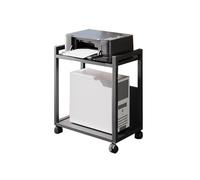 Generico Supporto Multimediale AV, Scaffale Portaoggetti In Acciaio A 2/3/4/5 Strati, Ripiano Mobile Portatile, For Soggiorno/studio/ufficio, Facile Da Installare(Color1,51x30x58cm)
