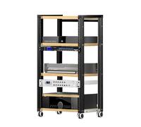 Generico Supporto multimediale AV, staffa mobile portatile, supporto for archiviazione multimediale regolabile, for casa/ufficio/teatro, capacità di carico 300 kg(Color 1)