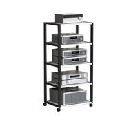 Generico Supporto Multimediale AV, Supporto Portaoggetti Da Pavimento In Ferro, Staffa Mobile, Adatto For Casa/ufficio/teatro(White,109x40x50cm)