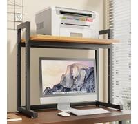 Generico Supporto Organizer da Scrivania, Porta Monitor In Metallo For Computer, Espositore da Scrivania Regolabile In Altezza, Scaffale for Stampante, Ufficio, Casa, Dormitorio(L 60cm)