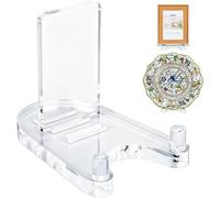 Generico Supporto per Acrilico - Supporto per Display da 6,69 Pollici | Rack da scrivania Trasparente - Rialzo per cavalletto Trasparente | Organizer per, Album, opere d'Arte, Cartoline, Foto, ca