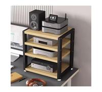 Generico Supporto per Altoparlanti Hi-Fi a 3 Livelli - Mobiletto multimediale Compatto per Home Theater, sistemi Audio, Giradischi e Console di Gioco, Contenitore per amplificatori TV, Rack per Organ