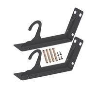 Generico Supporto per Appendiabiti - Supporto per Barra su Scaffale | per di Ripiano,per Armadio, Camera da, Bagno, Garage, Soggiorno, Appartamento, Dormitorio