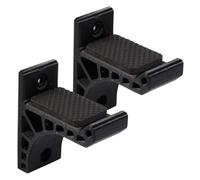 Generico Supporto per Arco in ABS Design Adesivo e Bordo Liscio Porta Arco Nero da Parete 1 Paio per Organizzazione e Salvaspazio