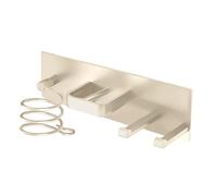 Generico Supporto per Asciugacapelli A Parete, Costruzione Robusta, 30x3x8 Cm, Asciugacapelli E Porta Ferro, Appendino per Ferro Arricciacapelli, Design, per Bagni, Dormitori, Appartamenti E Hotel