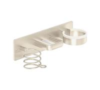 Generico Supporto per Asciugacapelli A Parete, Costruzione Robusta, 30x3x8 Cm, Asciugacapelli E Porta Ferro, Appendino per Ferro Arricciacapelli, Design, per Bagni, Dormitori, Appartamenti E Hotel