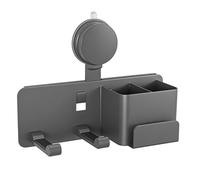 Generico Supporto per asciugacapelli, scaffale da Parete, Organizer per Acconciature con Slot Multiuso, Soluzione per riporre Pettine per Profumo, spazzolino da Denti, Accessorio per Il Bagno, salo