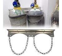 Generico Supporto per bombola di Ossigeno a Parete, Supporto per bombola di Gas in Acciaio Inossidabile con Viti, ripiano per bombola di CO2/azoto medicale, Staffa di Fissaggio per Ossigeno da 50 cm