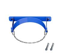 Generico Supporto per bombola di Ossigeno da Parete - Supporto per bombola di CO2 in Acciaio Resistente per cliniche e Uso Domestico, ripiano salvaspazio (capacità Singola, Blu)