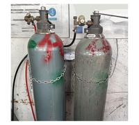 Generico Supporto per bombola di Ossigeno per impieghi gravosi, Supporto da Parete Universale per bombole di Gas D/E/M6, Stabile Contenitore per bombole, Design antirotolamento, Confezione da 2 per o