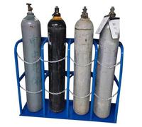 Generico Supporto per bombola di Ossigeno - Scaffale Organizer autoportante e Resistente per bombole di Gas, bombole di Ossigeno, bombole di propano, bombole di CO2, bombole di azoto (Dimensioni: 27