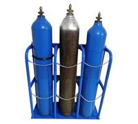 Generico Supporto per bombola di Ossigeno - Scaffale Organizer autoportante e Resistente per bombole di Gas, bombole di Ossigeno, bombole di propano, bombole di CO2, bombole di azoto (Dimensioni: 24