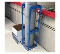 Generico Supporto per bombola di Ossigeno - Supporto per bombola di Ossigeno Resistente, con Catena di Sicurezza Regolabile, Staffa di Montaggio a Pavimento per Un Fissaggio Sicuro in Ambienti Medici