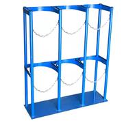 Generico Supporto per bombola di Ossigeno - Supporto per bombola di Ossigeno, Supporto da Pavimento Resistente per bombole di Gas, scaffale per bombole di Ossigeno, azoto e Argon per Laboratori di sa