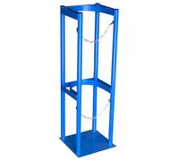 Generico Supporto per bombola di Ossigeno - Supporto per bombola di Ossigeno, Supporto da Pavimento Resistente per bombole di Gas, scaffale per bombole di Ossigeno, azoto e Argon per Laboratori di sa