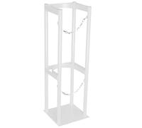 Generico Supporto per bombola di Ossigeno - Supporto per bombola di Ossigeno, Supporto da Pavimento Resistente per bombole di Gas, scaffale per bombole di Ossigeno, azoto e Argon per Laboratori di sa