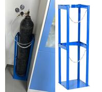 Generico Supporto per bombole di Ossigeno da 40 Litri - Organizzatore di stoccaggio Regolabile, ripiano per bombole di Saldatura e propano per cliniche, ospedali, Supporto per bombole di Gas con Cate