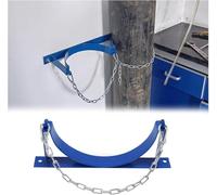 Generico Supporto per bombole di Ossigeno da Parete per bombole da 40 Litri - Supporto per bombole di Gas in Acciaio per Scuola, casa, Fabbrica e Laboratorio - Set da 5 (13,8x7,9 pollici/35x20 cm)