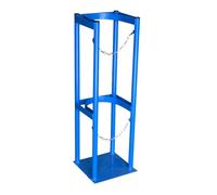 Generico Supporto per bombole di Ossigeno di Grandi Dimensioni - Supporto per bombole da Pavimento per Laboratorio e Fabbrica - Dispositivo di Trasporto Fisso per azoto e ripiano per Saldatura per ID