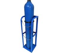 Generico Supporto per bombole di Ossigeno per impieghi gravosi - Organizzatore per bombole di Gas Indipendente per propano da 40 Litri, CO2, azoto - Altezza 100 cm, Supporto per bombole Resistente co