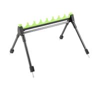 Genérico Supporto per canne da terra | Organizzatore portatile per canne con 12 spazi | Supporto regolabile per canne d'acqua salata mare fiume