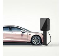 Generico Supporto per Cavo di Ricarica per Veicoli elettrici e palo di Montaggio per palo di Supporto Tesla Audi e Scatola per Stazione di Ricarica per Veicoli elettrici bloccabile