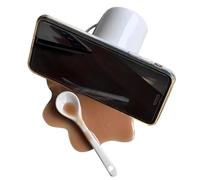 Generico Supporto per cellulare da scrivania, supporto per cellulare con design caffè rovesciato | Gadget da scrivania per tablet, per registrare video di viaggio, leggere, guardare film