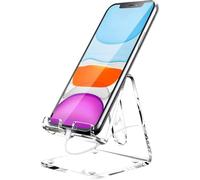 Generico Supporto Per Cellulare In Acrilico | Supporto Per Telefono Trasparente Da Scrivania | Per Telefono Portatile Compatibile Con Telefoni Da 4-10'', Interruttori, Smartphone, Pad, Da Sc