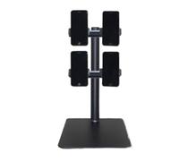 Generico Supporto per Cellulare Multi-Dispositivo - Supporto in Metallo per Streaming Live, videoconferenze e Giochi - Organizer a 2 Livelli e 4 posti per Uso in Studio