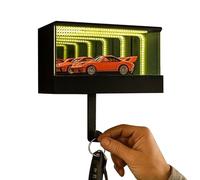 Genérico Supporto Per Chiavi Per Auto E Garage - Con Gancio Portachiavi Con Luce LED,Supporto Decorativo Per Chiavi Per Auto | Per Porta 'appartamento Casa Ufficio Ingresso E Posta