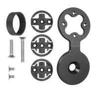 Genérico Supporto per ciclocomputer di potenza - Supporto in lega di alluminio per manubrio e potenza, sicuro con angoli negativi per ciclismo urbano, viaggi e attività esterne