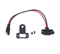Generico Supporto per connettore Ricarica Batteria SAE con 2 Viti | Staffa integrata e montaggio terminale, 2 viti incluse, tappo della porta collegato, manutenzione della