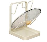 Generico Supporto Per Coperchio - Portaoggetti, Durevole Coperchio Da Cucina Per Coperchi Di Pentole, Supporto Da Appoggio Multiuso Con Vassoio Di Scarico, Per Mestolo, Spatola, Cucchiaio,