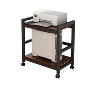 Generico Supporto per CPU Resistente con Ruote, Supporto per Case del Computer da posizionare sotto la scrivania, Struttura in Metallo, Portata Massima 50 kg, Carrello Mobile con Ruote per Computer,
