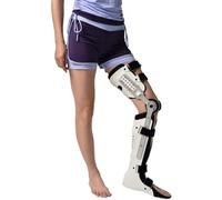 Generico Supporto per Ginocchio Regolabile, Design Traspirante Poroso, Fissaggio Postoperatorio delle Fratture, Supporto per Lallenamento Riabilitativo (Left Leg)