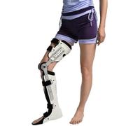 Generico Supporto per Ginocchio Regolabile, Design Traspirante Poroso, Fissaggio Postoperatorio delle Fratture, Supporto per Lallenamento Riabilitativo (Right Leg)