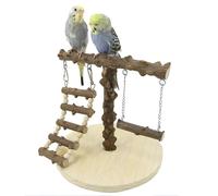 Generico Supporto per - giochi per addestramento con altalena su 45 cm, trespolo per | Supporto per attività per pappagalli per animali domestici per esercizi di intrattenimento,