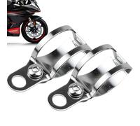 Generico Supporto per indicatori di direzione anteriori,staffe per indicatori moto | Staffe di montaggio per faretti moto - 2x staffe di montaggio per lampada indicatori di direzione per motocicletta