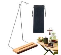 Generico Supporto Per Lanterna Da Campeggio | Gancio Pieghevole Antiscivolo Con Funzione Porta Telefono | Gancio Per Il Sostegno Della Lampada | Per Barbecue, Picnic, E Attività All'aperto