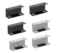 Generico Supporto per laptop sotto la scrivania - ABS bianco nero, di archiviazione per organizer per notebook, tablet, via cavo, modem, TV Box | per la casa e l'ufficio per scaffali m