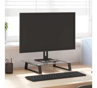Generico Supporto per Monitor Nero 40x35x8cm Vetro Temperato e Metallo,Dispositivi elettronici,Accessori per dispositivi elettronici,Accessori per Computer,Rialzi e Supporti per computer-374227