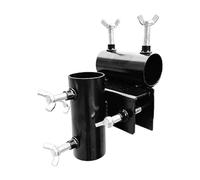 Genérico Supporto per ombrellone da terrazza - morsetto per ringhiera da balcone | montaggio fisso con regolazione antiscivolo | fissaggio resistente per piscina, spiaggia, picnic, balcone