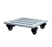 Generico Supporto per Piante: Carrello Quadrato in Metallo con Ruote per Un Facile Spostamento, Robusto Supporto per vasi da Giardino, Ideale per Uso Interno ed Esterno