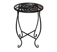 Genérico Supporto per piante da esterno, base antiscivolo da 38 cm, supporto alto in metallo per piante da interni, balcone, appartamento, patio, terrazza, serra