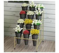 Generico Supporto per Piante: espositore Mobile per Fiori con secchielli, Versatile Carrello portavaso per composizioni Floreali, Bouquet e Decorazioni per Eventi, Ideal