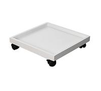 Generico Supporto per Piante Impermeabile su Ruote - Carrello Mobile per Piante per Uso Interno/Esterno, Contenitore Quadrato per Piante in Vaso con Ruote piroettanti, 30 cm/12 Pollici, Ruote per fio