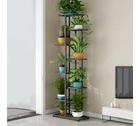 Generico Supporto per Piante in Metallo Multistrato con secchielli: Versatile portafiori per Interni/Esterni e mensola Decorativa Elegante per la casa e Il Giardino, Perfetto per Gli Amanti delle Pia